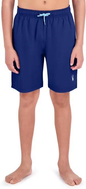 Spyder Boys' Swim Trunk Volley Shorts– Quick-Dry, UPF 30 , 4-Way Stretch, Brief Liner, Pockets