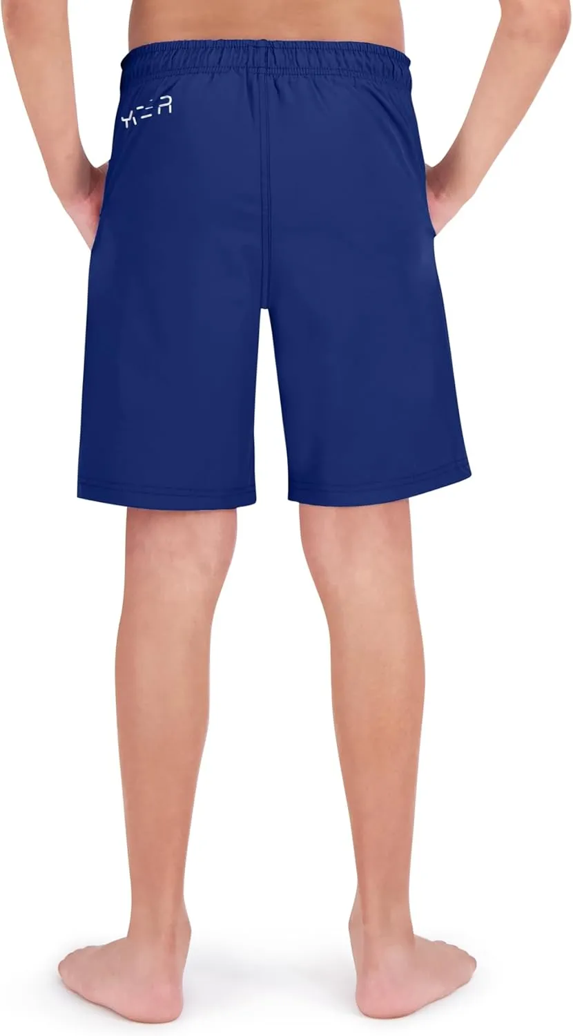 Spyder Boys' Swim Trunk Volley Shorts– Quick-Dry, UPF 30 , 4-Way Stretch, Brief Liner, Pockets