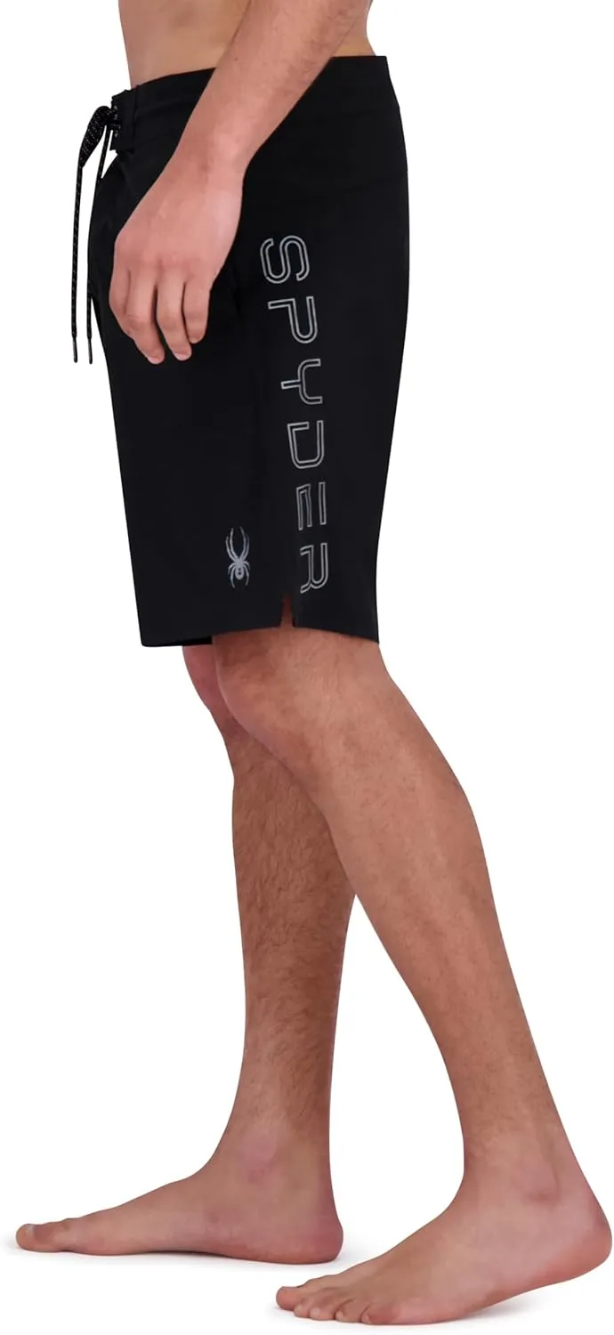 Spyder Men's Swim Trunks, Stretch, Quick-Dry, 9” Inseam Board Shorts, UPF , Pockets, Brief Liner