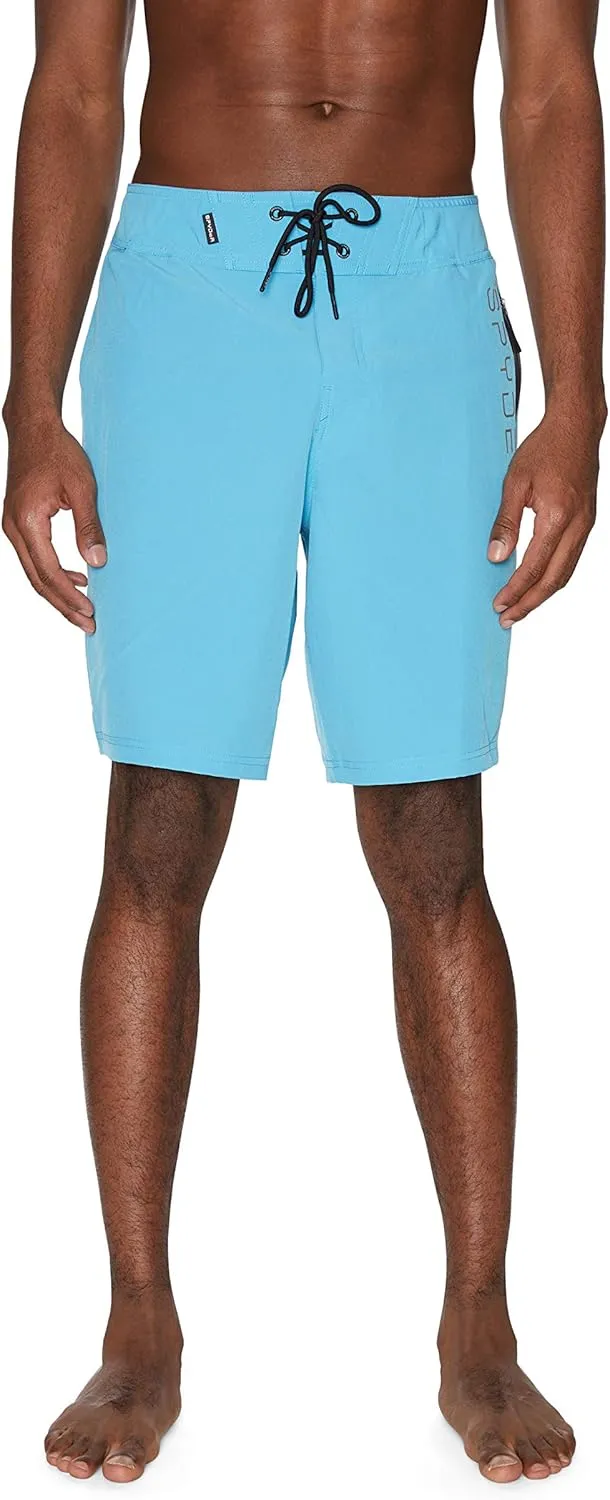 Spyder Men's Swim Trunks, Stretch, Quick-Dry, 9” Inseam Board Shorts, UPF , Pockets, Brief Liner