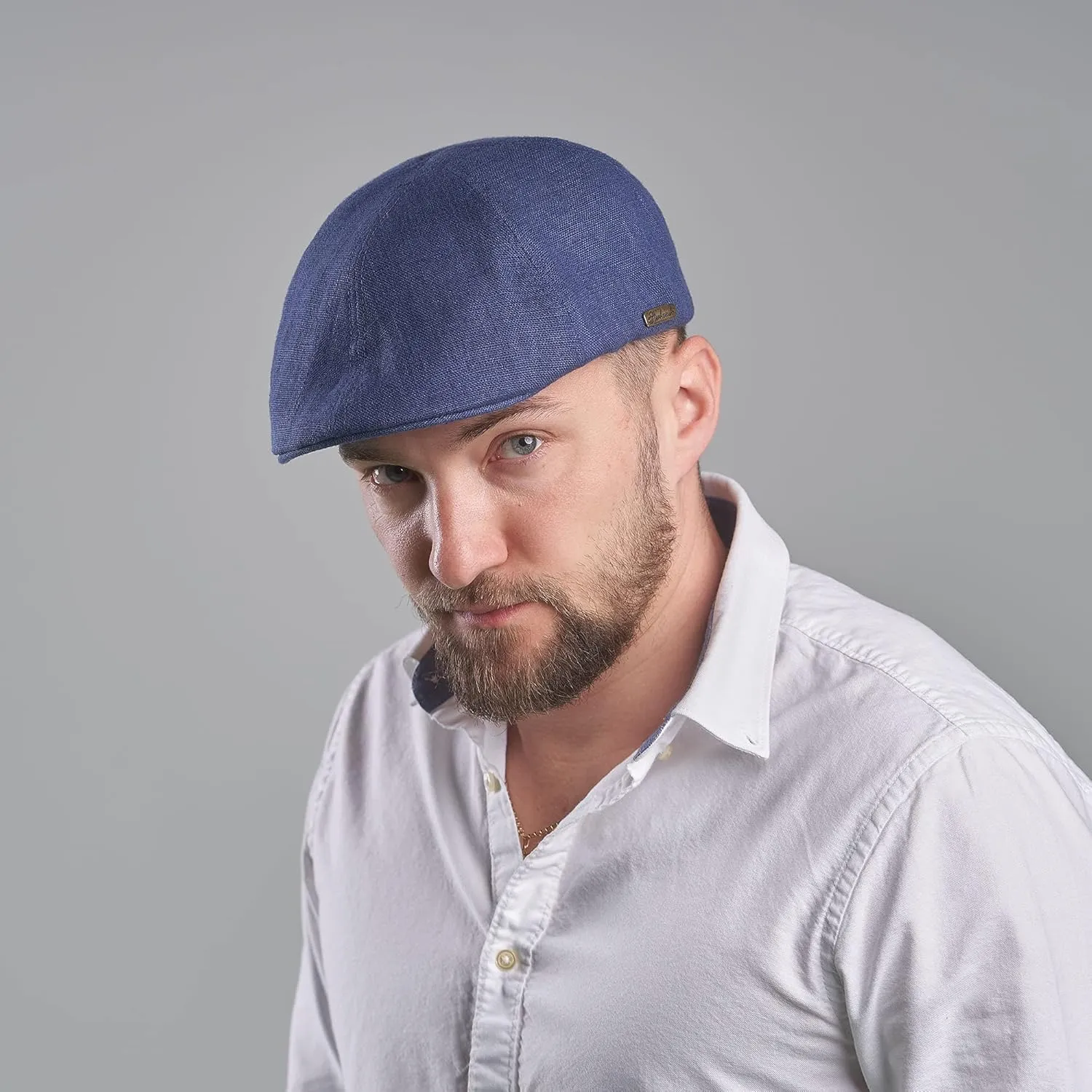 Sterkowski Rusty Cap | 100% Linen Duckbill Cap For Men and Women | Light Breathable 6 Panels Cap without Lining