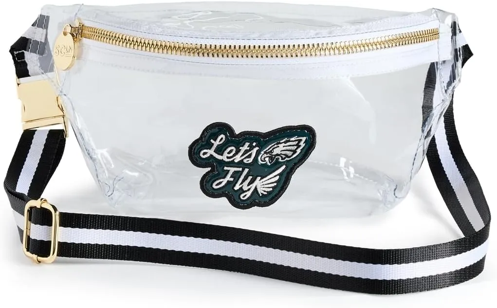 Stoney Clover Lane Women's Philadelphia Eagles Clear Fanny Pack