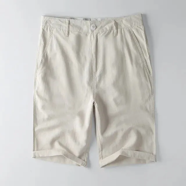 Summer Cotton Linen Beach Shorts