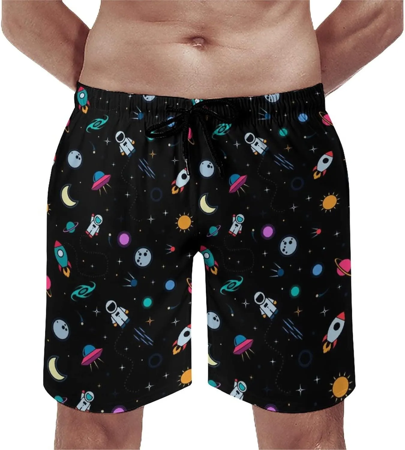 Swim Trunks Mens Quick Dry Beach Shorts with Mesh Lining Swimwear Bathing Suits