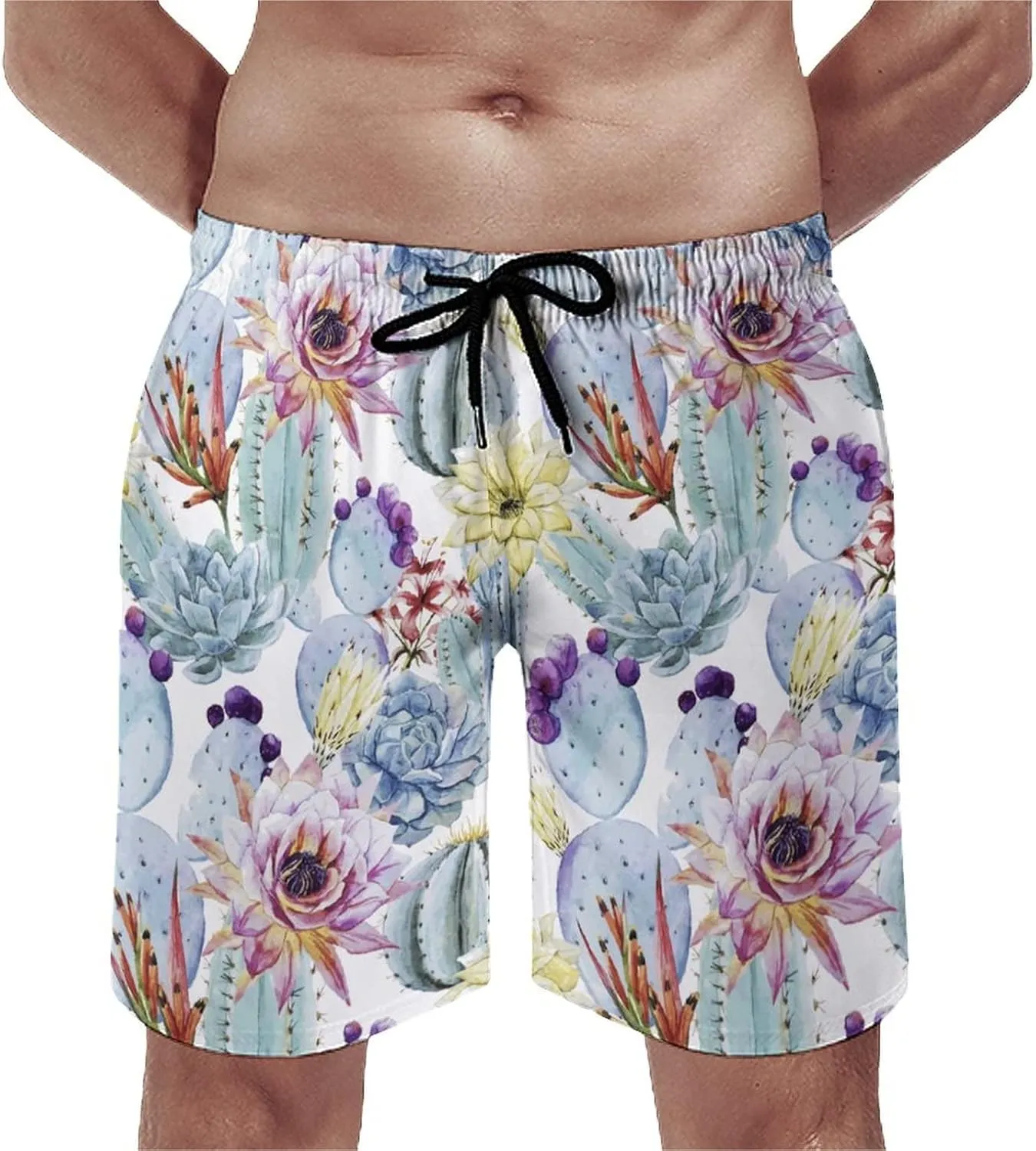 Swim Trunks Mens Quick Dry Beach Shorts with Mesh Lining Swimwear Bathing Suits