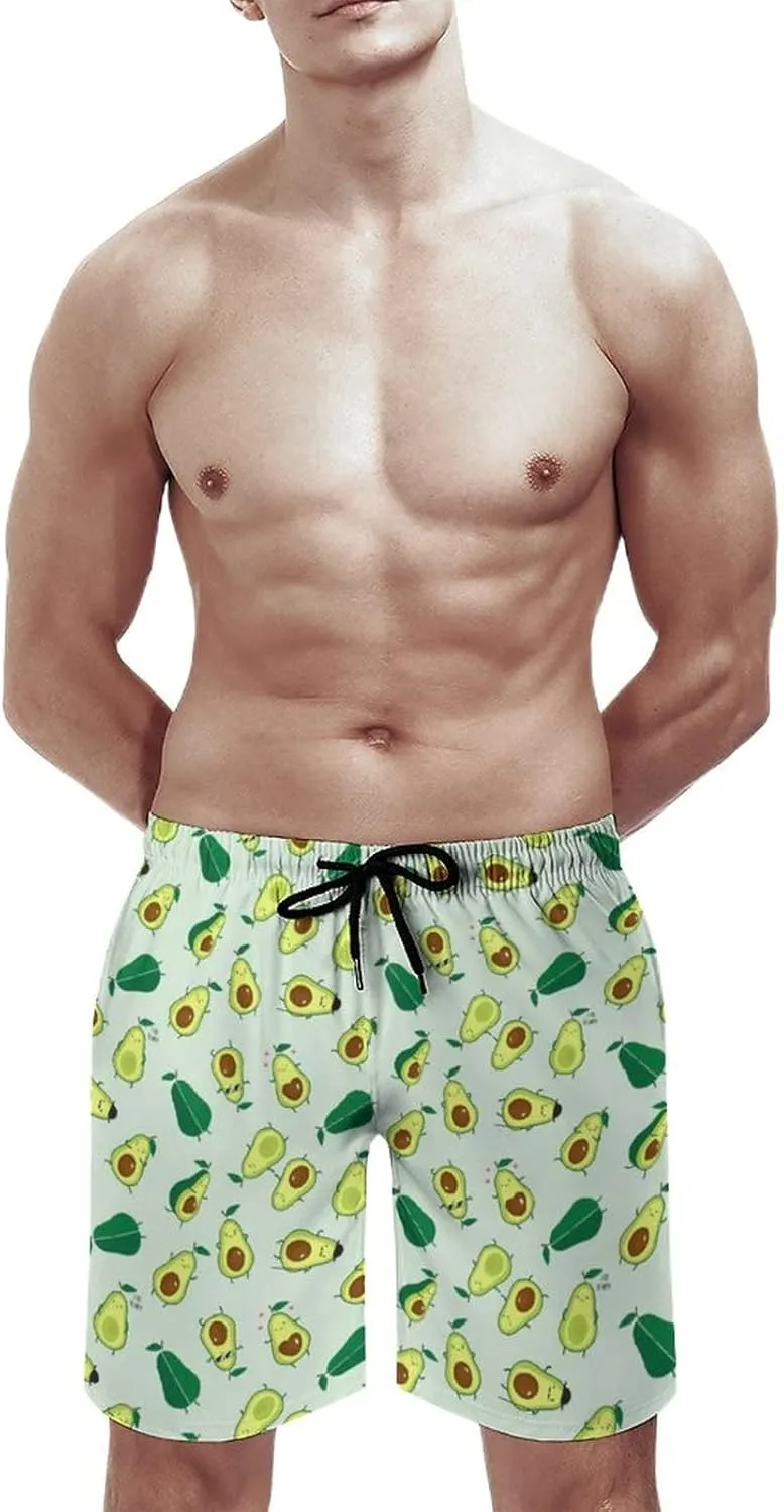 Swim Trunks Mens Quick Dry Beach Shorts with Mesh Lining Swimwear Bathing Suits