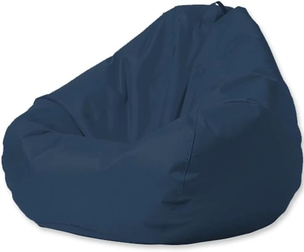 SXBCyan Floating Bean Bag for Pool,Bean Bag Chairs for Adults,Outdoor Waterproof Bean Bag Cover No Filler Garden Beach Camping Swimming Pool Floating Beanbag Pouf Chair Oxford(Navy,XL-D90cm-cover)