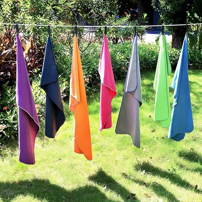 SYOURSELF Microfiber Camping Towel, Quick Dry Towel, Soft Absorbent Compact Travel Gym Workout Sweat Towel for Beach Yoga Swim Travel Camping Hiking Backpack Essentials (M:40"x20")