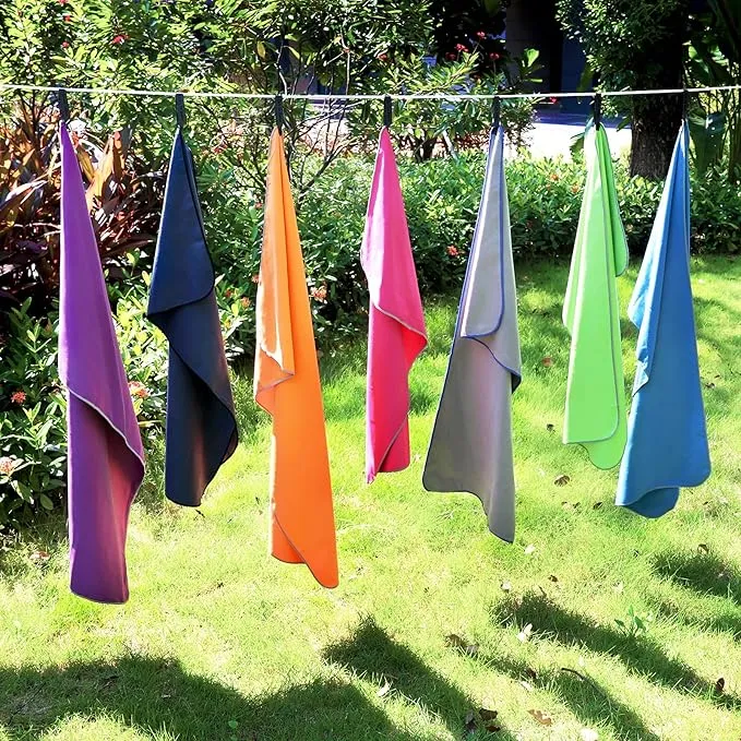 SYOURSELF Microfiber Camping Towel, Quick Dry Towel, Soft Absorbent Compact Travel Gym Workout Sweat Towel for Beach Yoga Swim Travel Camping Hiking Backpack Essentials (M:40"x20")