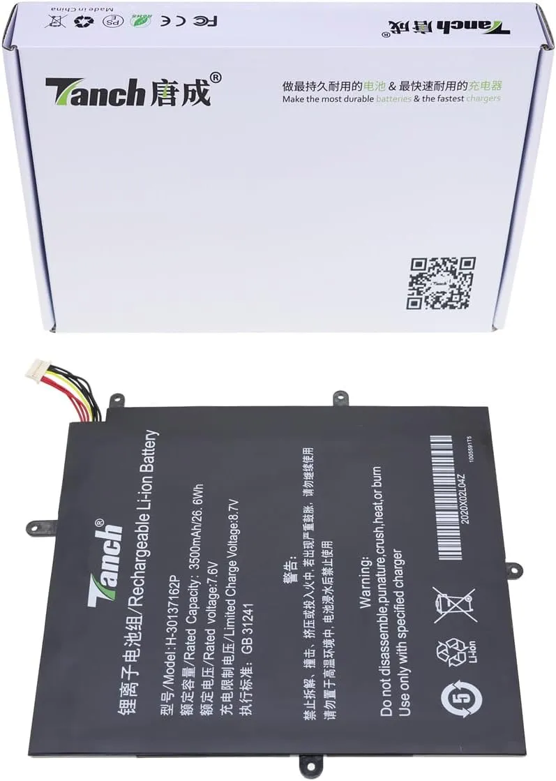 Tanch Laptop Battery Replacement for BMAX Y11 Teclast F5 H-30137162P 30137162P GFL2666144 2666144 7.6V 3500mAh