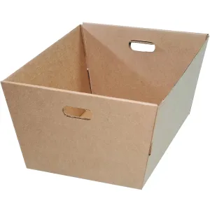 Tape Logic TLMT251912 Corrugated Totes, 25" x 19" x 12", Kraft (Pack of 25)