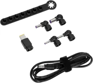 Targus 90W Legacy Power Accessory Kit (DC Cable to Tip   5 Tips   Storage Bar) - 1.8M