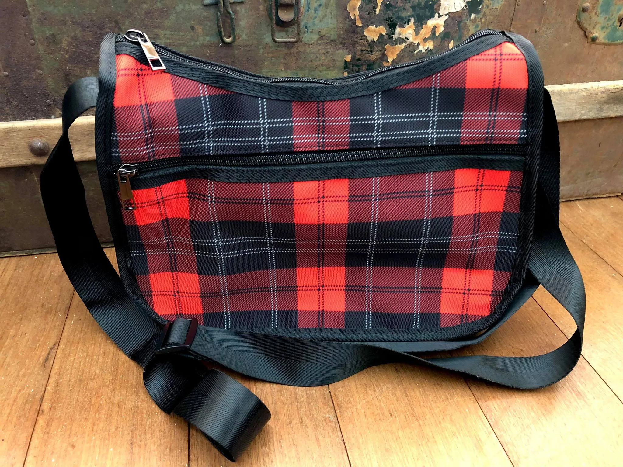 Tartan Red - Crossbody Handbag