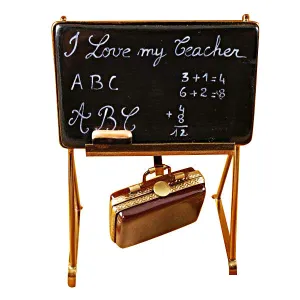 Teacher's Blackboard Limoges Porcelain Box