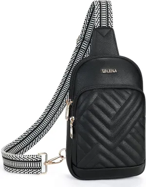 Telena Large Sling Bag Crossbody Bags for Women Fanny Packs Cross Body with Adjustable Strap