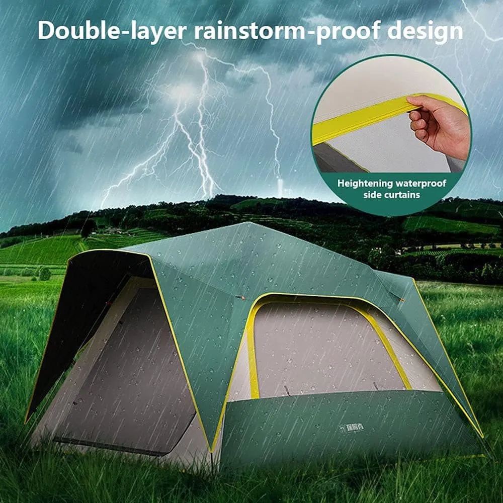 Tents Instant Pop Up Family Camping for 3-4,5-8 Persons, Dome Waterproof Sun Shelter, Backpacking with Removable