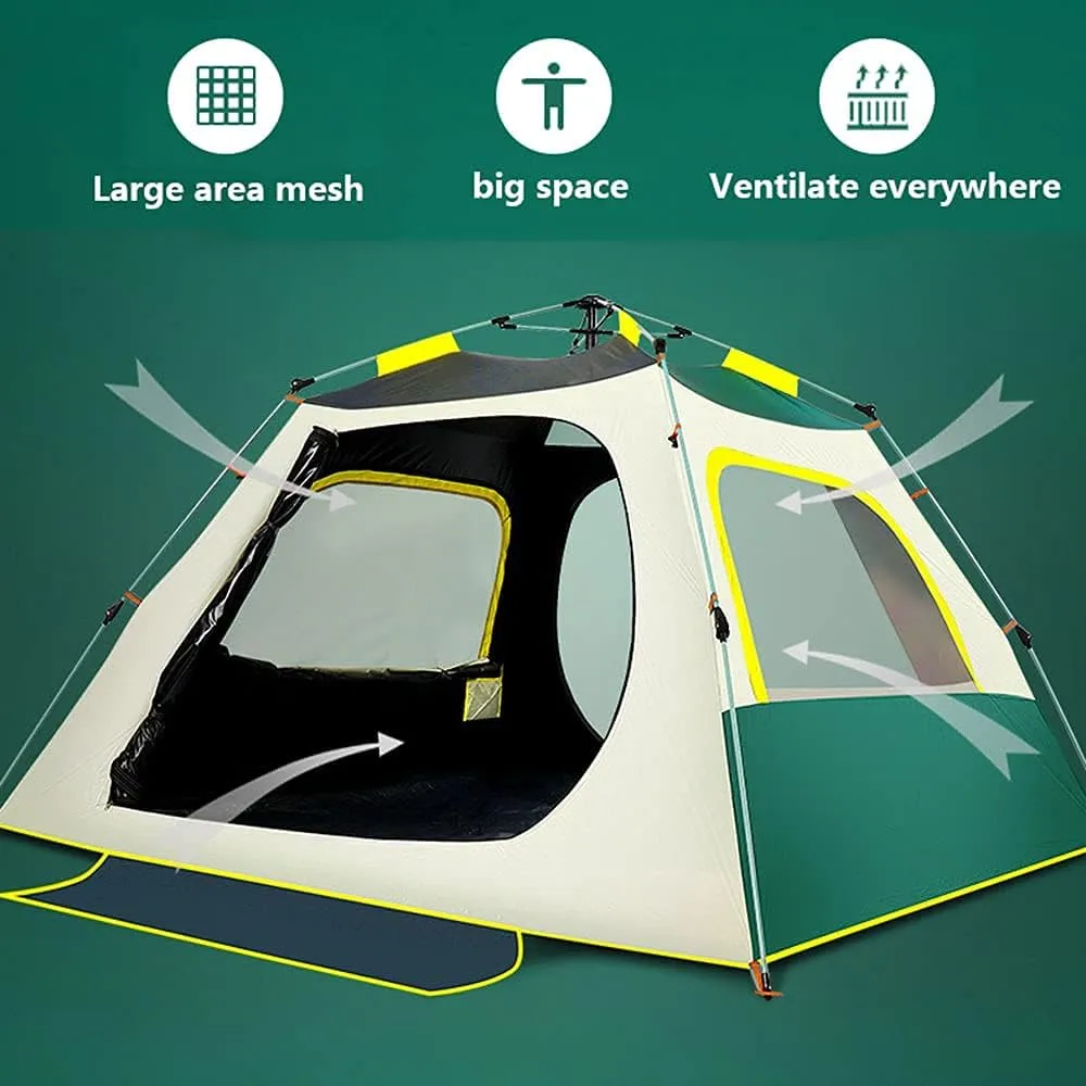 Tents Instant Pop Up Family Camping for 3-4,5-8 Persons, Dome Waterproof Sun Shelter, Backpacking with Removable