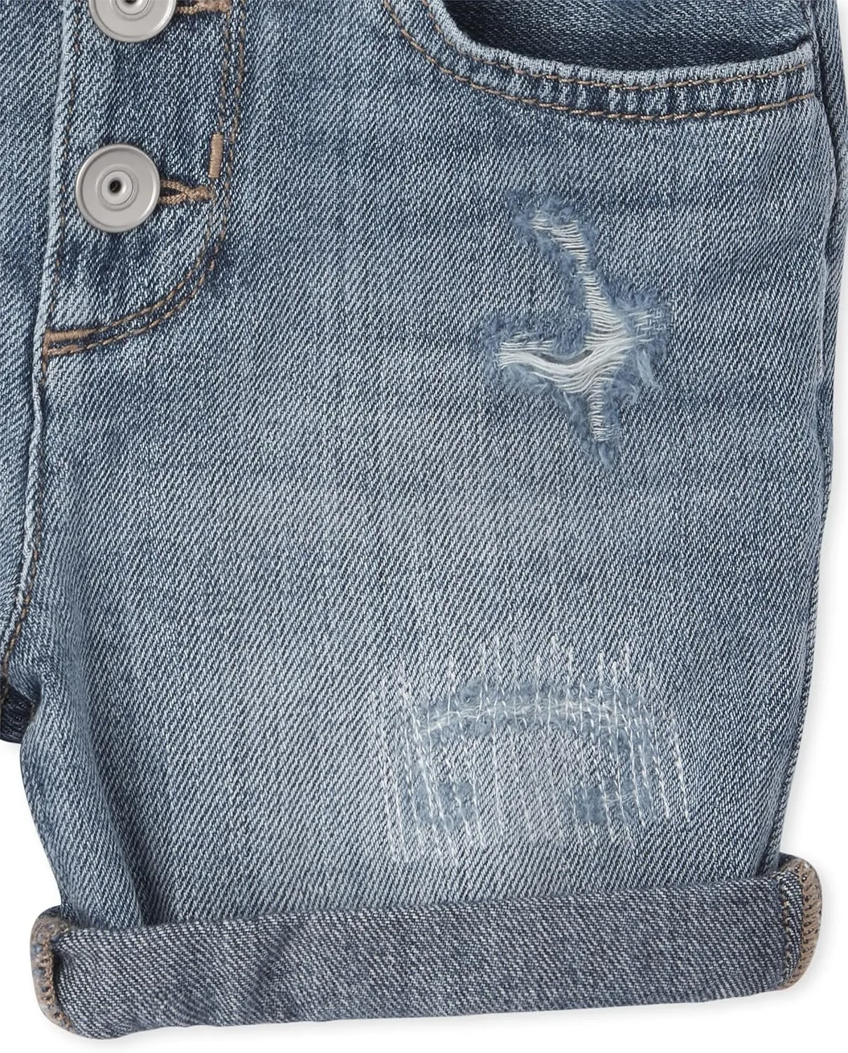 The Children's Place Girls' Denim Shortie Shorts