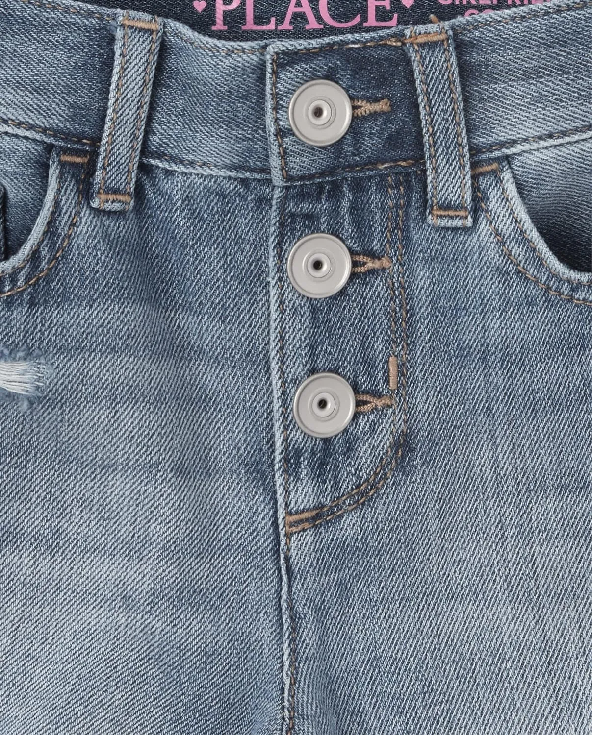The Children's Place Girls' Denim Shortie Shorts