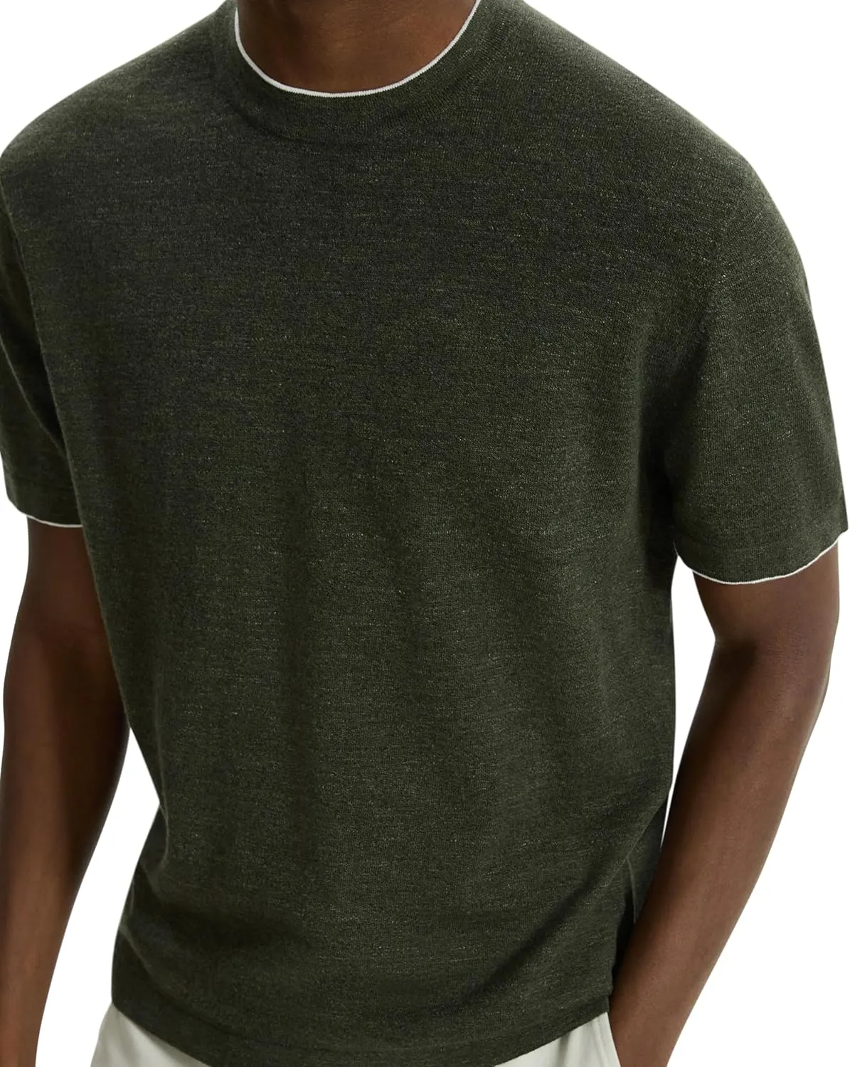Theory Men's Kolben Tee in Pacific Linen
