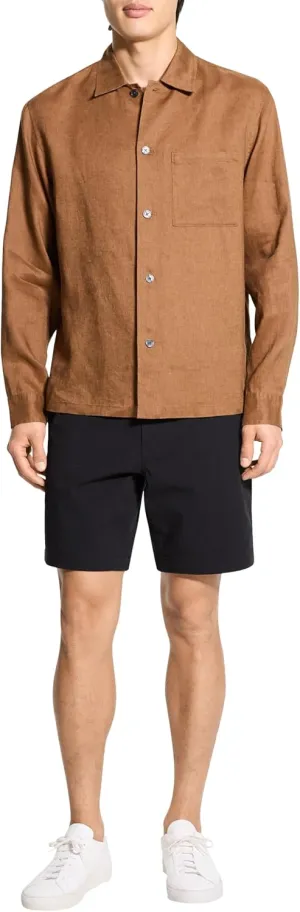 Theory Men's Lt Shirt in Relaxed Linen