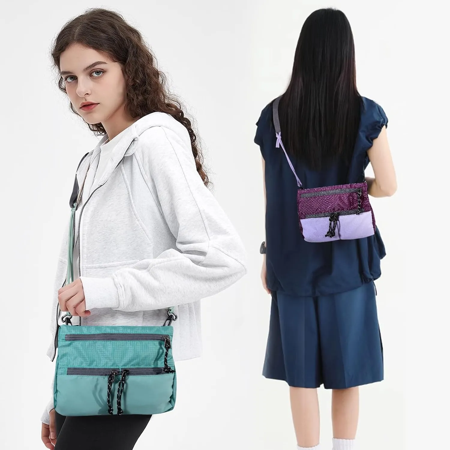 Tilami Small Crossbody bags for Women Men Cell phone Purse Mini Shoulder Bag for Outting