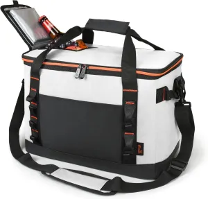 Tirrinia Large Cooler Bag Insulated, 48 Cans Leakproof Soft Camping Coolers, Portable Beach Cooler with Heavy-Duty Handles for Picnic, Beach, Road Trips