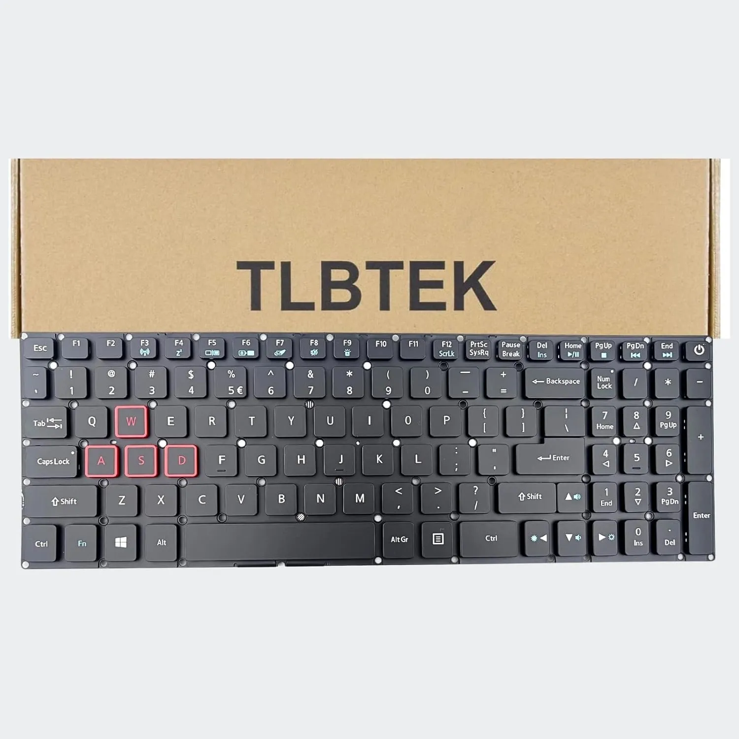 TLBTEK Backlight Keyboard Replacement Compatible with Acer Aspire VX 15 VX5-591G N16C7，Predator Helios 300 G3-571 G3-572 G3-573 PH315-51，Aspire Nitro V15 VN7-593 N16W3 V17 VN7-793G N16W4 Laptop