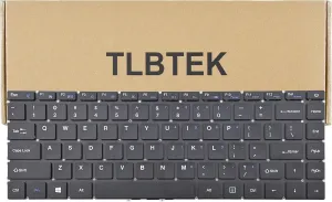 TLBTEK Keyboard Replacement Compatible with Gateway GWTN133-1 GWTN141-1BL GWTN141-5BK GWTN141-5GR，Chuwi GemiBook CWI514 CWI528 CWI529 CWI547，Multilaser Legacy PC230 PC231 Series Laptop Black