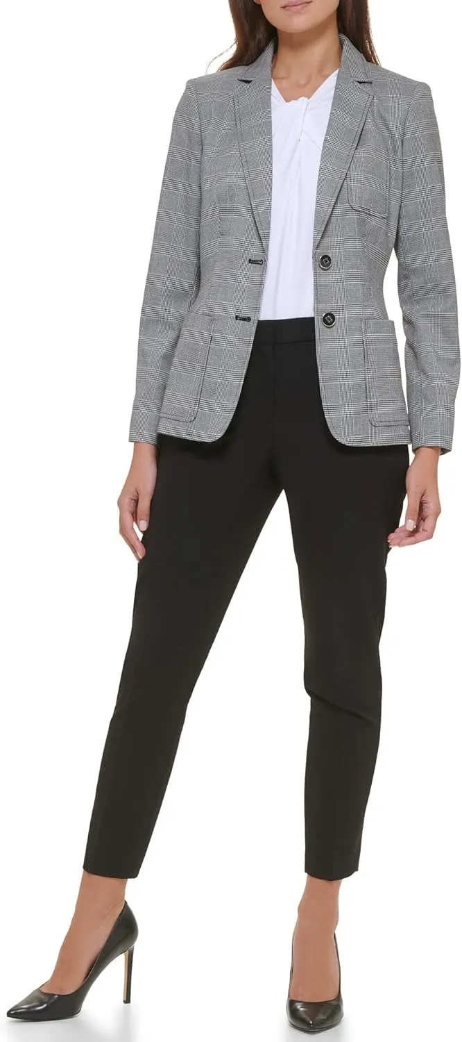 Tommy Hilfiger Women's Work Two Button Blazer Jackets