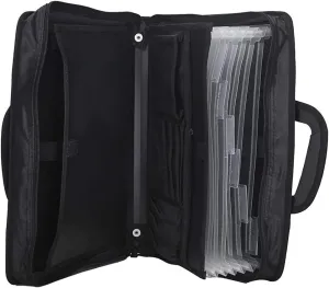 Top Handle Business Briefcase Messenger Waterproof Expander File Folder Document Laptop Bag Office School Travel Briefcase