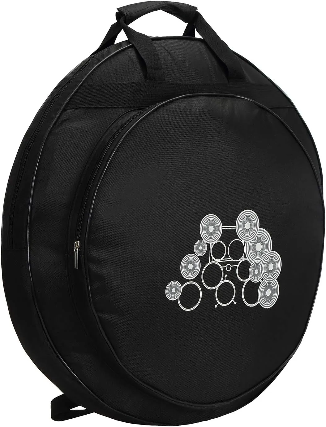 Tosnail 22" Cymbal Gig Bag with Carry Handle and Shoulder Straps - Great for Dust-proof Storage