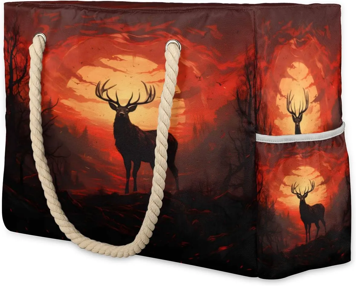 Tote Beach Bag for Women Large Zipper Beach Bags Waterproof Sandproof Gym Swim Pool Travel Bag