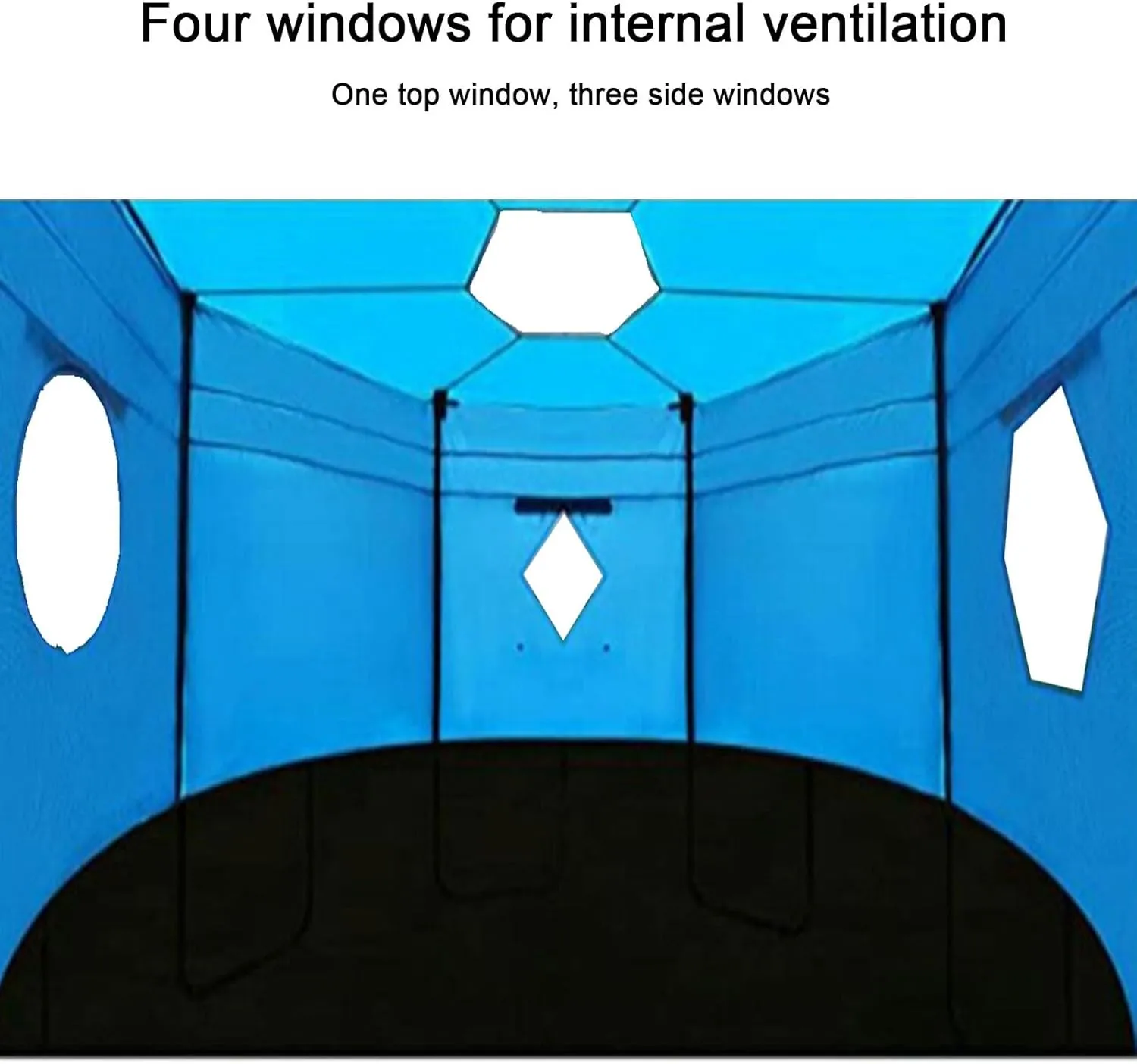 Trampoline Windproof Protect from Sun Trampoline Tent Cover Canopy Shade, for 6ft/8ft/10ft/12ft/14ft/15ft Straight Pole Round Trampoline Outdoor Fun for Kids