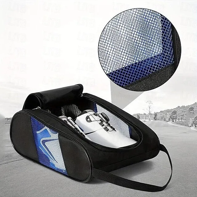 Travel Golf Shoe Organizer Bags with Zipper Shoe Bags Portable Breathable Nylon Sports Shoe Bags, for Men and Women