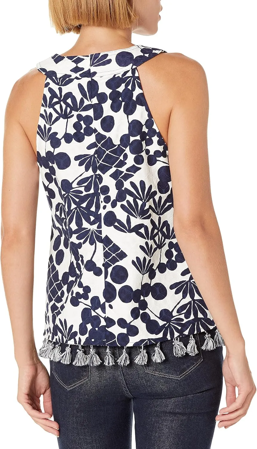 Trina Turk Women's Document Tassel Detail Tank Top