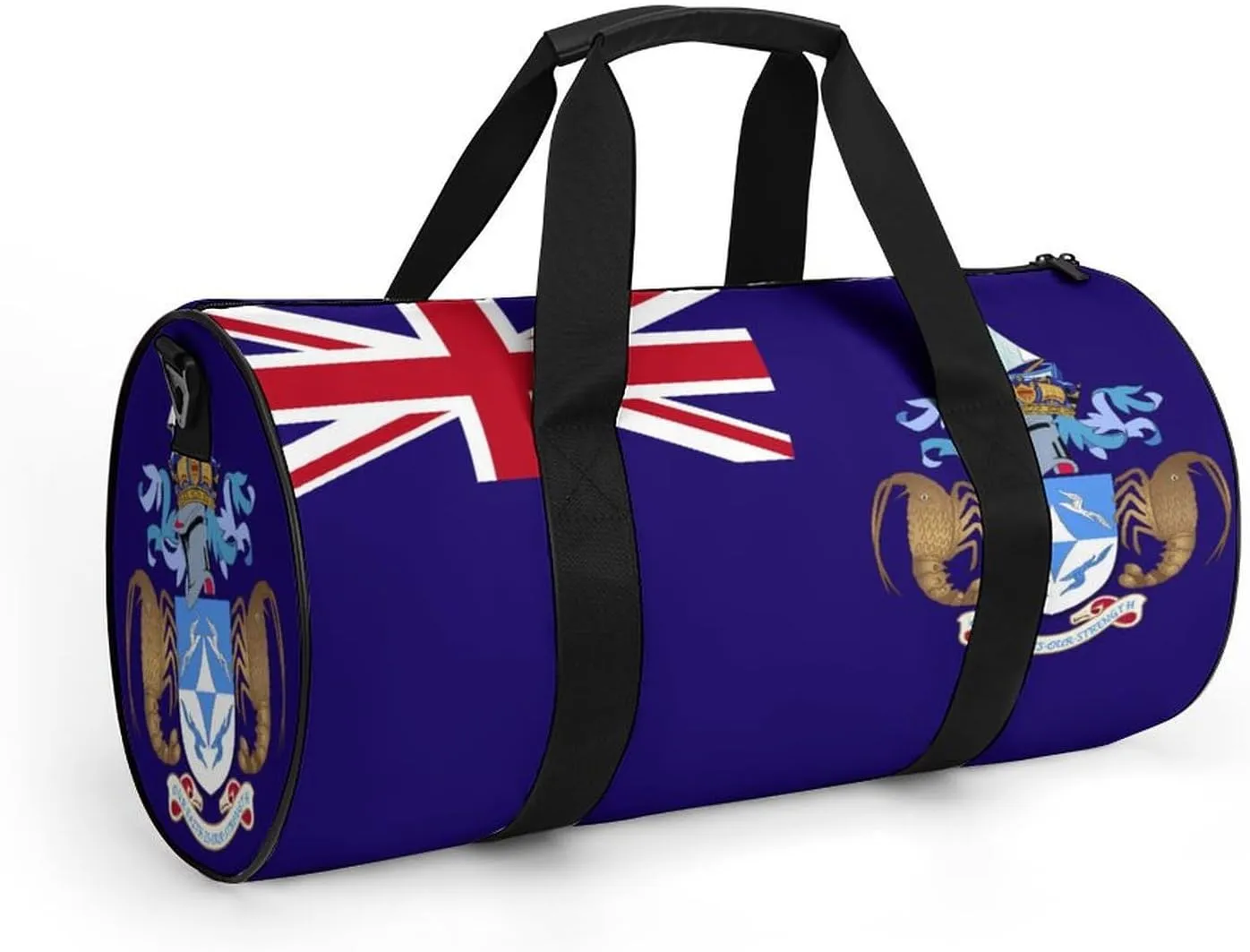 Tristan Da Cunha Flag Gym Bag for Girls Boys Sports Duffel with Wet Pocket Travel Weekender