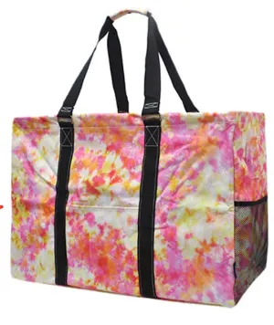 Tropical Tie Dye NGIL Mega Shopping Utility Tote Bag