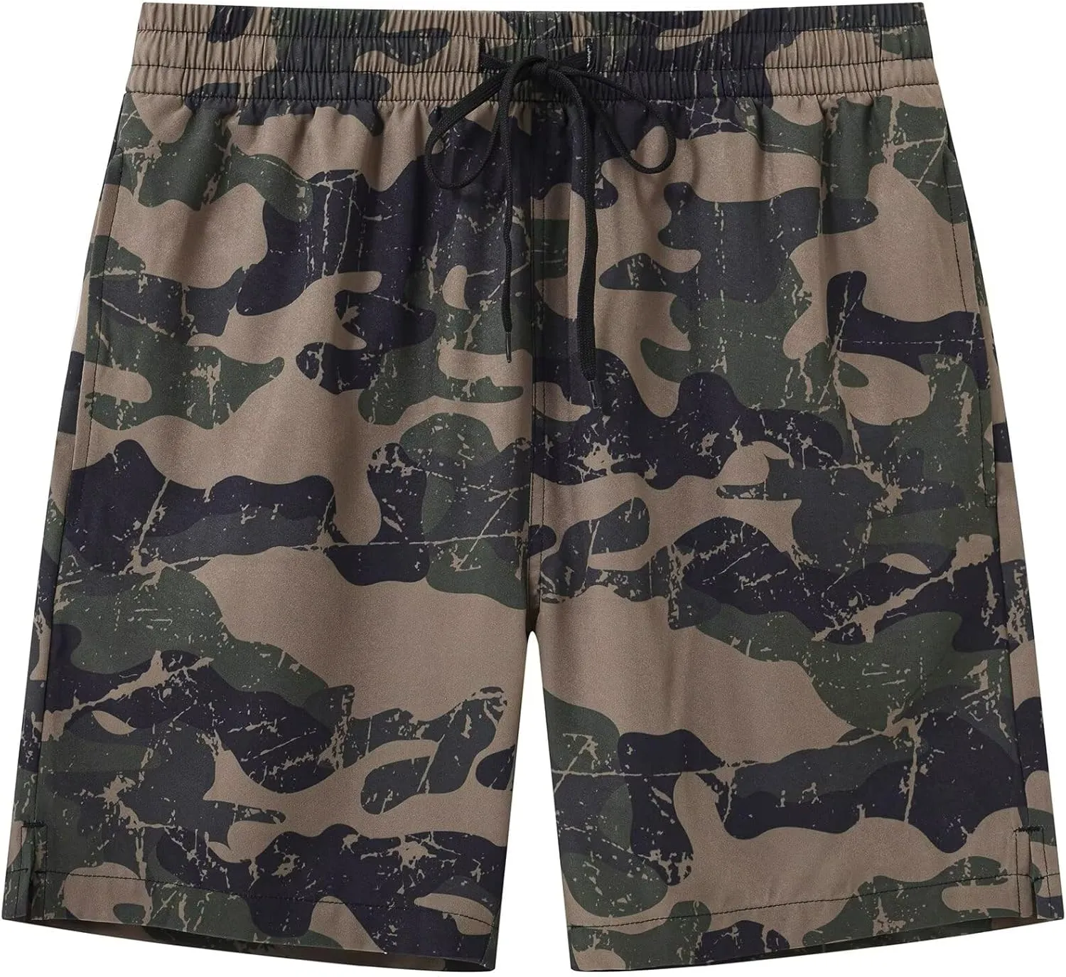Tyhengta Men's Swim Trunks Quick Dry Beach Shorts with Zipper Pockets and Mesh Lining