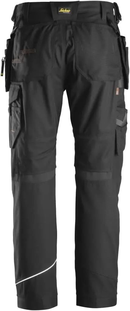 U621404043432 RuffWork Canvas Work Pants   Holster Pockets (Black/Black) - 34/32