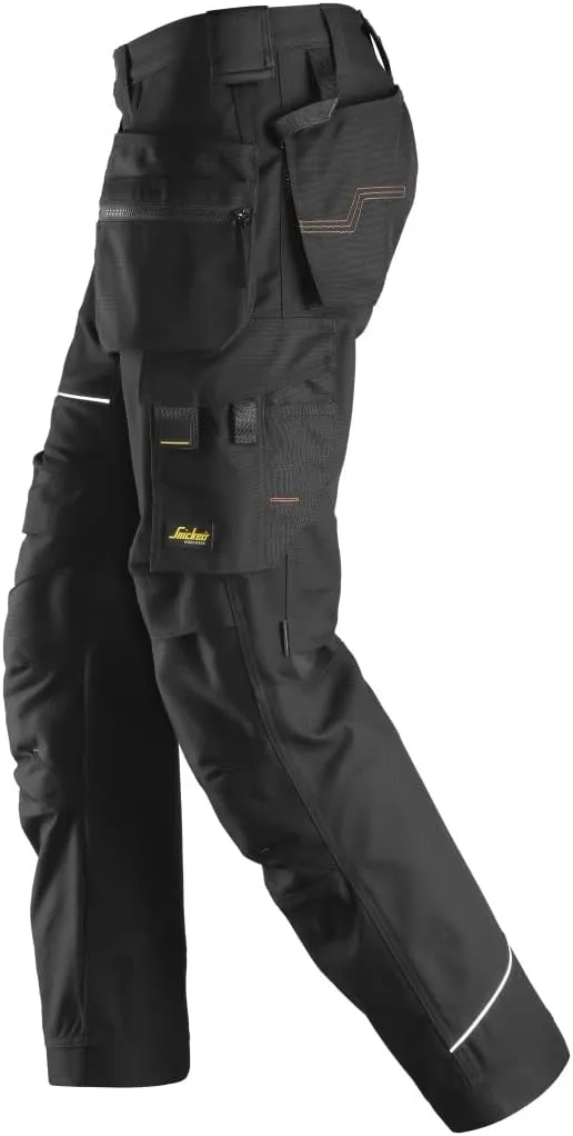 U621404043432 RuffWork Canvas Work Pants   Holster Pockets (Black/Black) - 34/32