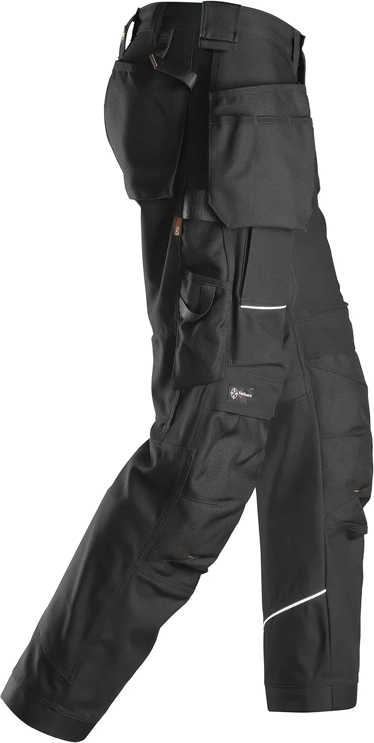 U621404043432 RuffWork Canvas Work Pants   Holster Pockets (Black/Black) - 34/32