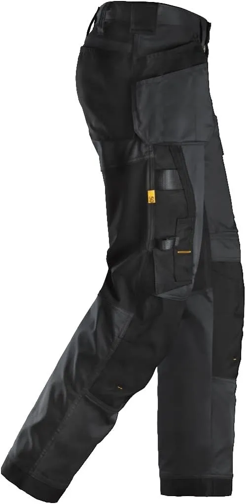 U625104043132 AllroundWork Stretch Loose Fit Work Pants   Holster Pockets (Black/Black) - 31/32