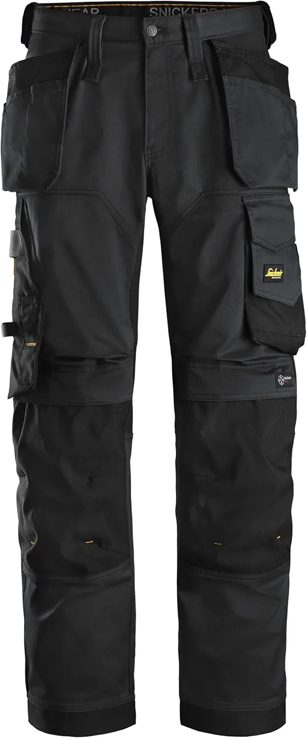 U625104043132 AllroundWork Stretch Loose Fit Work Pants   Holster Pockets (Black/Black) - 31/32