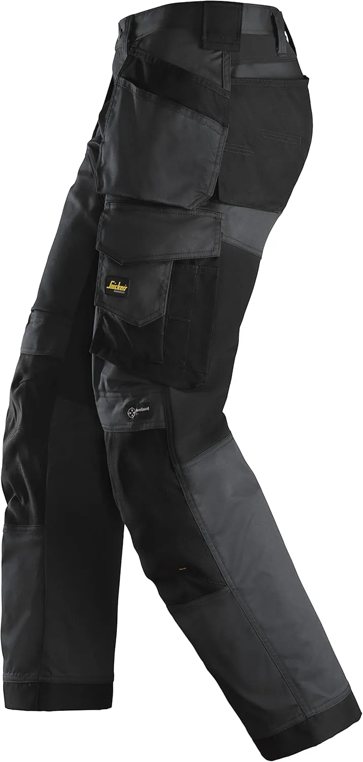 U625104043132 AllroundWork Stretch Loose Fit Work Pants   Holster Pockets (Black/Black) - 31/32