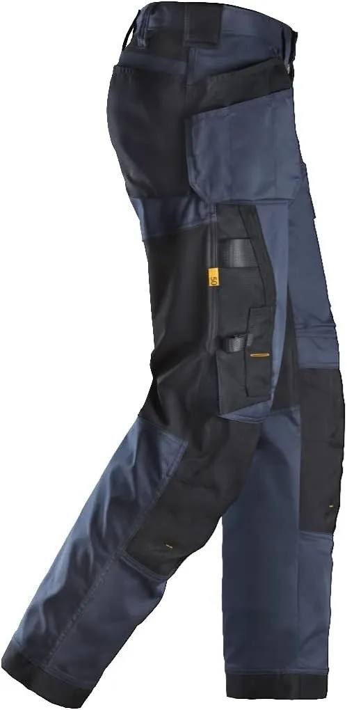 U625195043432 AllroundWork Stretch Loose Fit Work Pants   Holster Pockets (Navy/Black) - 34/32