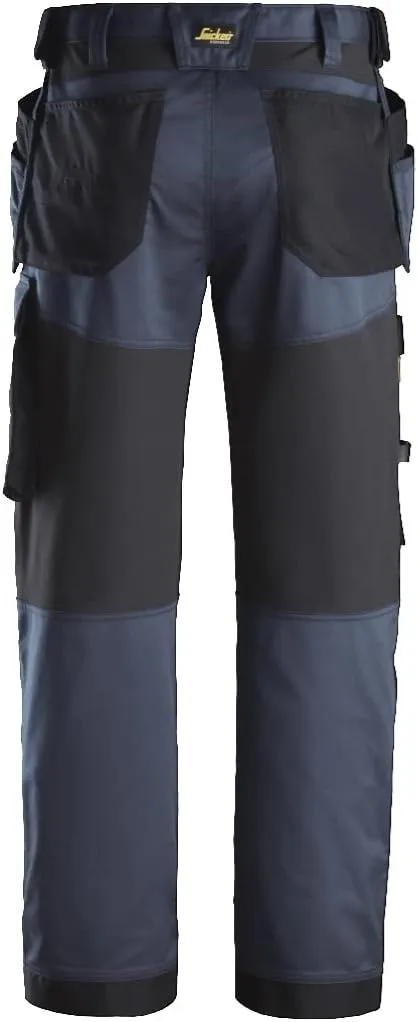 U625195043432 AllroundWork Stretch Loose Fit Work Pants   Holster Pockets (Navy/Black) - 34/32