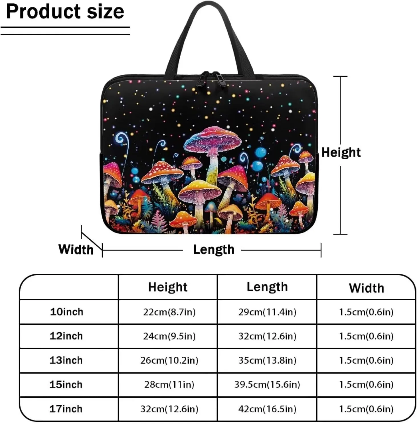 Uasibuni Laptop Sleeve Bag 15.6 In Laptop Bag Laptop Cover Cute Carrying Case for Women Laptop Handbag Tote Bag