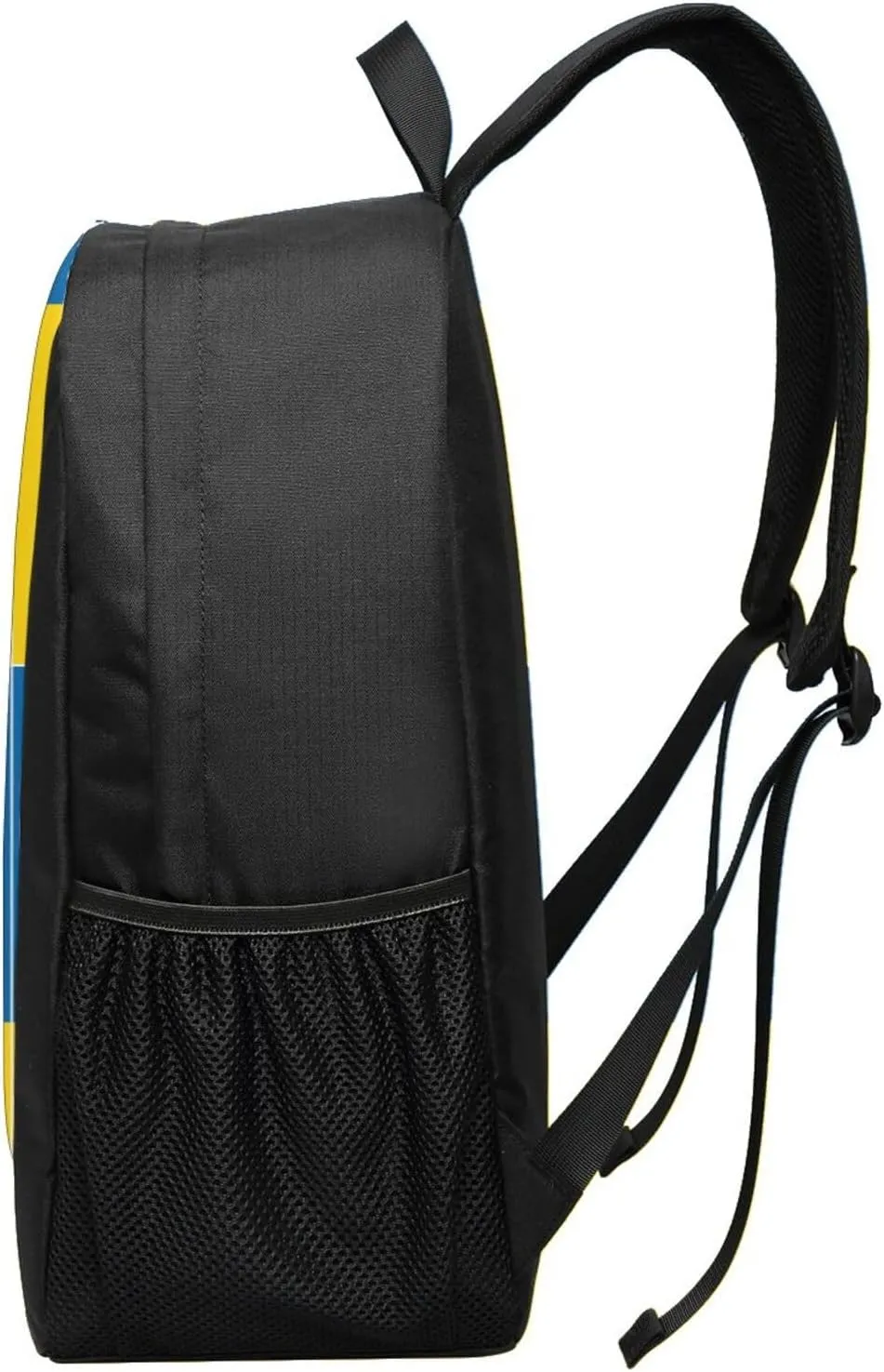 Ukrainian Trident Flag Casual Backpacks Sports Backpack Large Capacity Travel Rucksack Laptop Daypack with Multi-Pockets Adjustable Strap Work Bag for Hiking