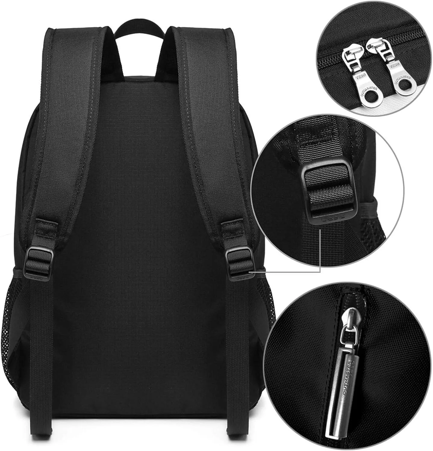 Ukrainian Trident Flag Casual Backpacks Sports Backpack Large Capacity Travel Rucksack Laptop Daypack with Multi-Pockets Adjustable Strap Work Bag for Hiking